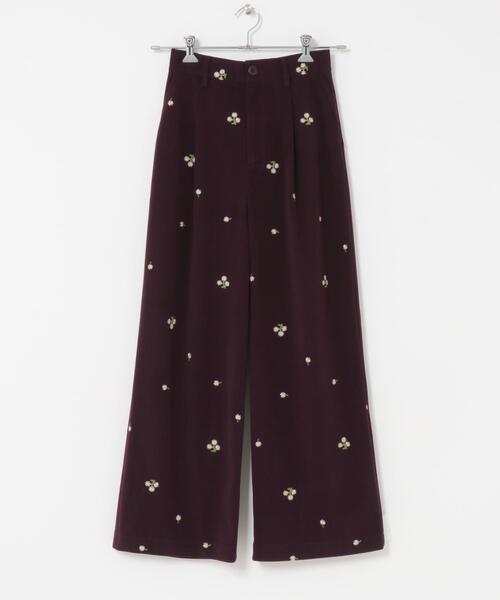 ITEMS URBANRESEARCH（アイテムズ アーバンリサーチ）の「刺繍ベロアパンツ（その他パンツ・レディース・ブルー系その他/パープル系その他・FREE）」の14枚目の写真