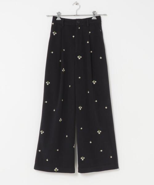 ITEMS URBANRESEARCH（アイテムズ アーバンリサーチ）の「刺繍ベロアパンツ（その他パンツ・レディース・ブルー系その他/パープル系その他・FREE）」の8枚目の写真