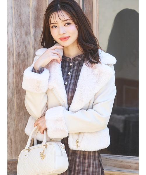 セール】スエードファーライダースジャケット（ライダースジャケット