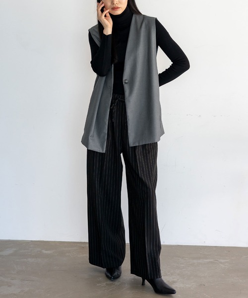 No Rule No Line（ノール－ルノーライン）の「オーバーサイズベスト（ベスト・レディース・グレー/ブラック/ブラウン系その他・FREE）」の11枚目の写真