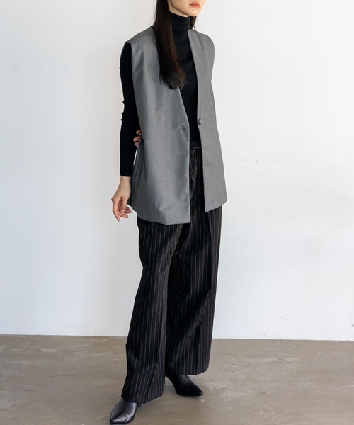 No Rule No Line（ノール－ルノーライン）の「オーバーサイズベスト（ベスト・レディース・グレー/ブラック/ブラウン系その他・FREE）」の13枚目の写真