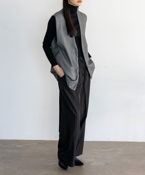 No Rule No Line（ノール－ルノーライン）の「オーバーサイズベスト（ベスト・レディース・グレー/ブラック/ブラウン系その他・FREE）」の15枚目の写真