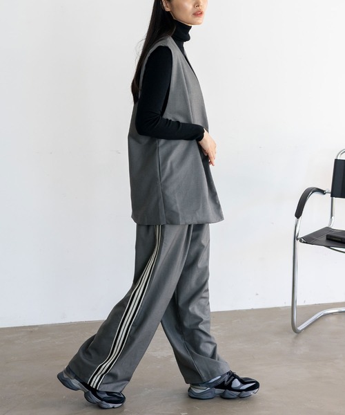 No Rule No Line（ノール－ルノーライン）の「オーバーサイズベスト（ベスト・レディース・グレー/ブラック/ブラウン系その他・FREE）」の18枚目の写真