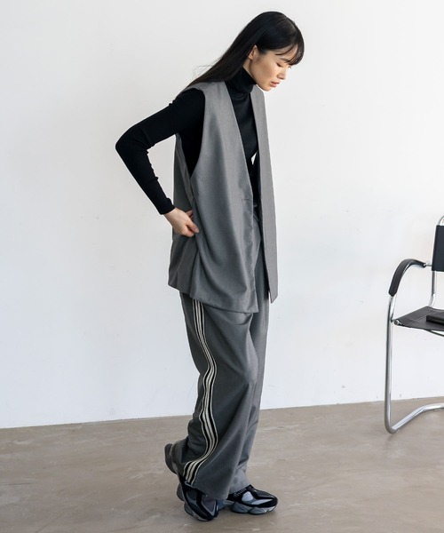 No Rule No Line（ノール－ルノーライン）の「オーバーサイズベスト（ベスト・レディース・グレー/ブラック/ブラウン系その他・FREE）」の19枚目の写真