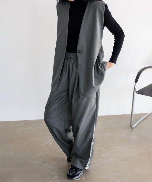 No Rule No Line（ノール－ルノーライン）の「オーバーサイズベスト（ベスト・レディース・グレー/ブラック/ブラウン系その他・FREE）」の21枚目の写真