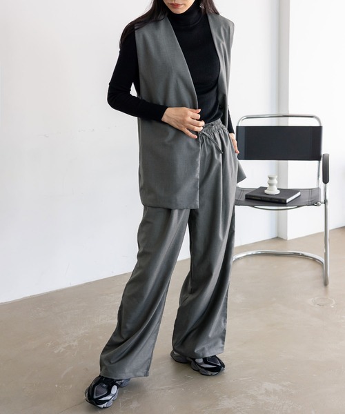 No Rule No Line（ノール－ルノーライン）の「オーバーサイズベスト（ベスト・レディース・グレー/ブラック/ブラウン系その他・FREE）」の22枚目の写真