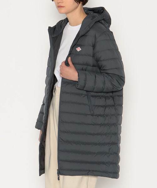 WOMEN'S NYLON TAFFETA MIDDLE DOWN HOODED COAT（ダウンジャケット