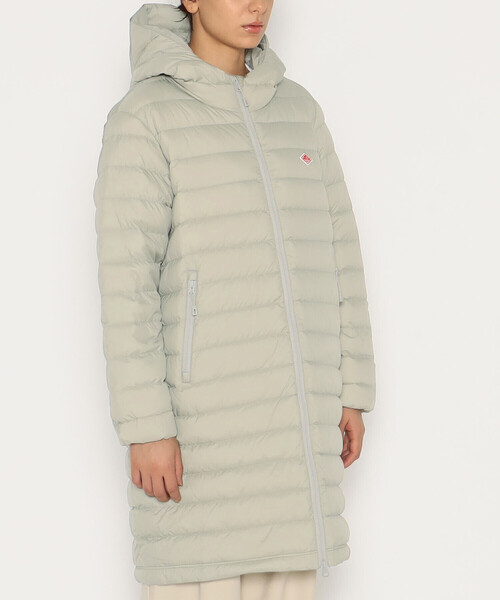 DANTON(ダントン)の「WOMEN'S NYLON TAFFETA MIDDLE DOWN HOODED COAT(ダウンジャケット/コート・レディース・グレイッシュベージュ/グレー系その他/ブラック/ベージュ・XS/S/M)」の7枚目の写真