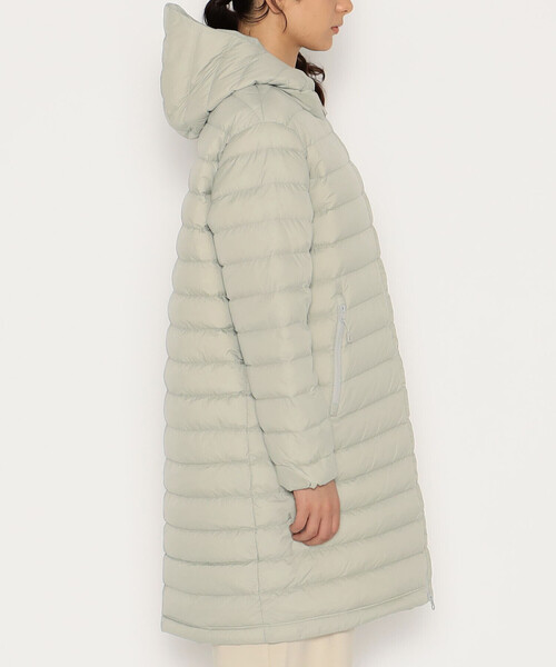 DANTON(ダントン)の「WOMEN'S NYLON TAFFETA MIDDLE DOWN HOODED COAT(ダウンジャケット/コート・レディース・グレイッシュベージュ/グレー系その他/ブラック/ベージュ・XS/S/M)」の8枚目の写真