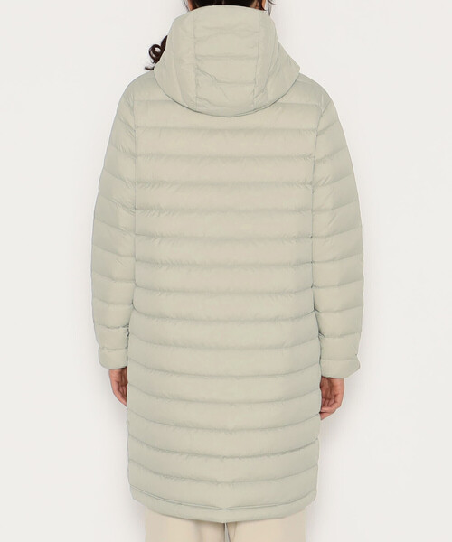 DANTON(ダントン)の「WOMEN'S NYLON TAFFETA MIDDLE DOWN HOODED COAT(ダウンジャケット/コート・レディース・グレイッシュベージュ/グレー系その他/ブラック/ベージュ・XS/S/M)」の10枚目の写真