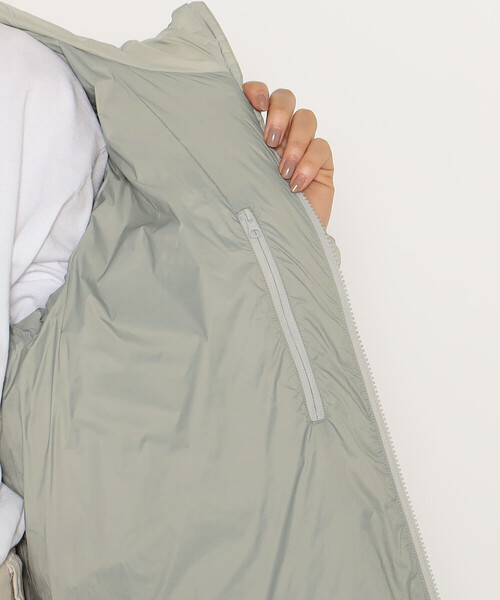 DANTON(ダントン)の「WOMEN'S NYLON TAFFETA MIDDLE DOWN HOODED COAT(ダウンジャケット/コート・レディース・グレイッシュベージュ/グレー系その他/ブラック/ベージュ・XS/S/M)」の15枚目の写真