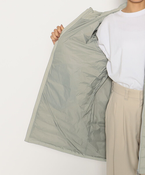 DANTON(ダントン)の「WOMEN'S NYLON TAFFETA MIDDLE DOWN HOODED COAT(ダウンジャケット/コート・レディース・グレイッシュベージュ/グレー系その他/ブラック/ベージュ・XS/S/M)」の16枚目の写真