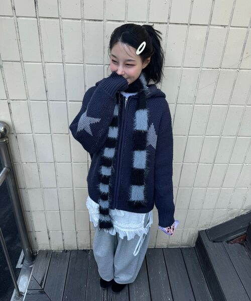 F.ILLUMINATE(フィルミネイト)の「オーバーラップスウェットパンツ-メランジグレー(スウェットパンツ・レディース・その他・SMALL/MEDIUM/LARGE)」の15枚目の写真
