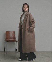 ad thie（アドティエ）の「フェイクウール ロングチェスターコート（チェスターコート）」