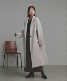 ad thie（アドティエ）の「フェイクウール ロングチェスターコート（チェスターコート）」