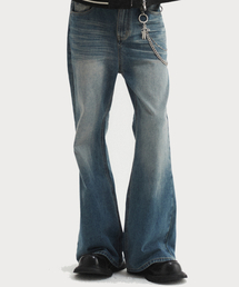 DNSR（ディーエヌエスアール）の「Signature Flare Denim Pants Blue（デニムパンツ）」