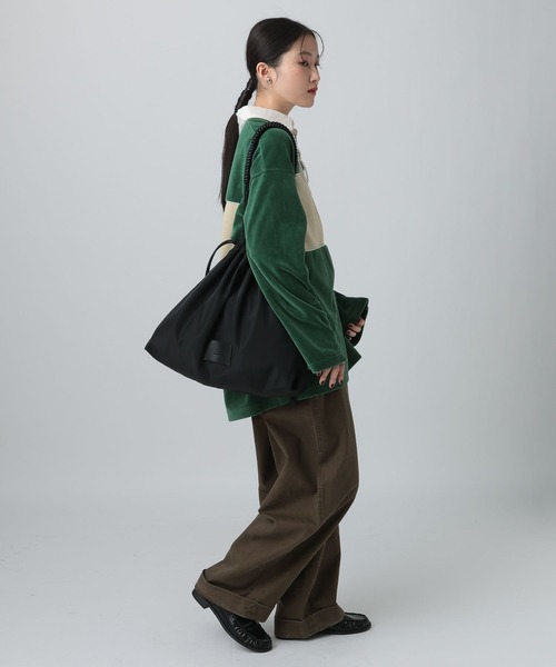 LEPSIM(レプシィム)の「2WAY巾着トート 605335(トートバッグ・レディース・ブラック/カーキブラウン・ONE SIZE)」の20枚目の写真