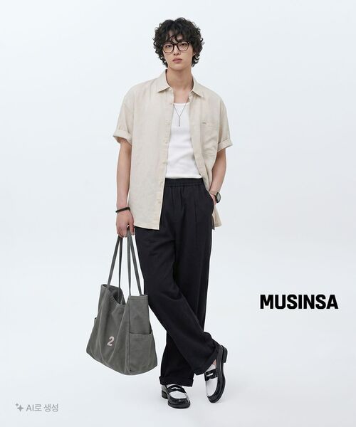 MUSINSA STANDARD（ムシンサスタンダード）の「ワイドリブドタンクトップ[ホワイト]（Tシャツ/カットソー・メンズ・その他・SMALL/MEDIUM/LARGE/X-LARGE/XX-LARGE/XXX-LARGE）」の8枚目の写真