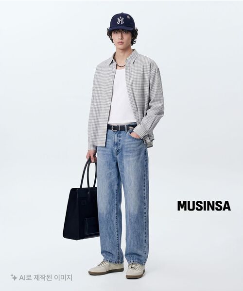 MUSINSA STANDARD（ムシンサスタンダード）の「ワイドリブドタンクトップ[ホワイト]（Tシャツ/カットソー・メンズ・その他・SMALL/MEDIUM/LARGE/X-LARGE/XX-LARGE/XXX-LARGE）」の9枚目の写真