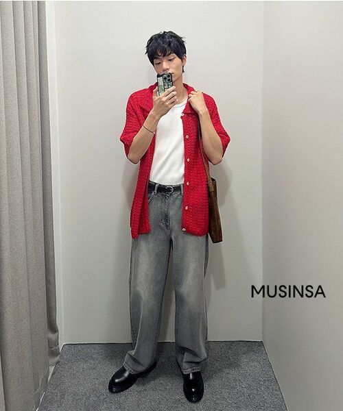 MUSINSA STANDARD（ムシンサスタンダード）の「ワイドリブドタンクトップ[ホワイト]（Tシャツ/カットソー・メンズ・その他・SMALL/MEDIUM/LARGE/X-LARGE/XX-LARGE/XXX-LARGE）」の10枚目の写真