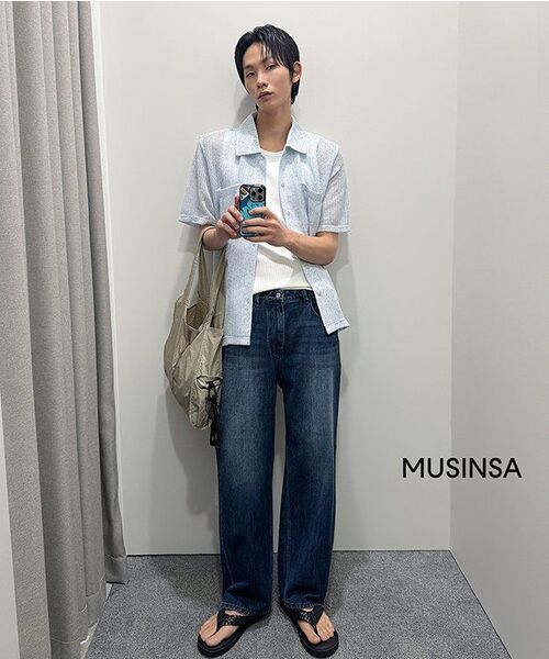MUSINSA STANDARD（ムシンサスタンダード）の「ワイドリブドタンクトップ[ホワイト]（Tシャツ/カットソー・メンズ・その他・SMALL/MEDIUM/LARGE/X-LARGE/XX-LARGE/XXX-LARGE）」の12枚目の写真