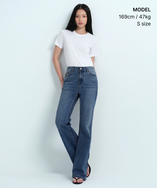 MUSINSA STANDARD WOMAN（ムシンサスタンダードウーマン）の「[クールタンダード] ウィメンズ ベーシック クルーネック Tシャツ [ホワイト]（Tシャツ/カットソー・レディース・その他・SMALL/MEDIUM/LARGE/X-LARGE/X-SMALL）」の6枚目の写真