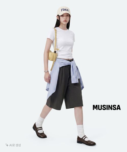 MUSINSA STANDARD WOMAN（ムシンサスタンダードウーマン）の「[クールタンダード] ウィメンズ ベーシック クルーネック Tシャツ [ホワイト]（Tシャツ/カットソー・レディース・その他・SMALL/MEDIUM/LARGE/X-LARGE/X-SMALL）」の11枚目の写真