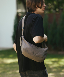 THE GREEN LAB（ザグリーンラボ）の「スティッチホボクロスバッグ[グレー]（メッセンジャーバッグ）」