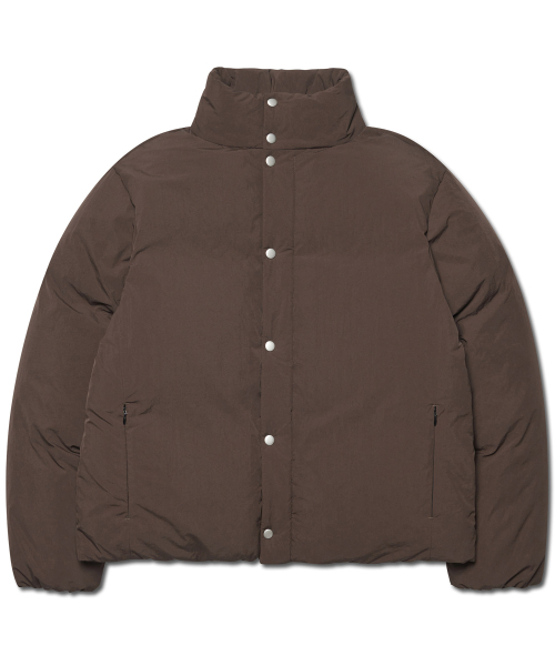 NOMANUAL(NOMANUAL)の「PLAIN DUCK DOWN JACKET - DARK BROWN(ダウンジャケット/コート・レディース・その他・SMALL/MEDIUM/LARGE)」の1枚目の写真