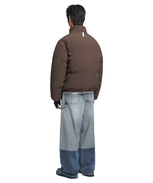 NOMANUAL(NOMANUAL)の「PLAIN DUCK DOWN JACKET - DARK BROWN(ダウンジャケット/コート・レディース・その他・SMALL/MEDIUM/LARGE)」の4枚目の写真