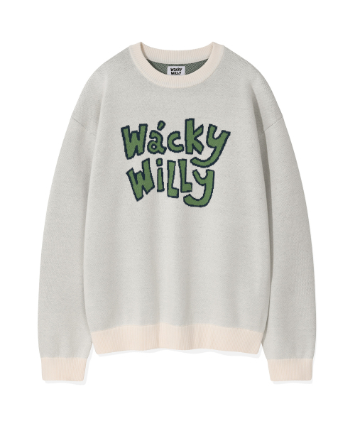 Wacky WiLLy(ワッキーウィリー)の「タイポジャカードニットクリーム(ニット/セーター・レディース・その他・LARGE/X-LARGE/SMALL/MEDIUM)」の2枚目の写真
