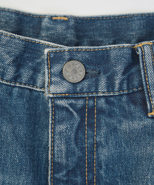 VICTIM（ヴィクティム）の「VICTIM ヴィクティム / VICTIM×HAGUN TWIDE PIPEDENIM PANTS コラボレーションヴィンテージデニムパンツ / VTM-25-P-103（デニムパンツ・メンズ・ブルー/ブラック・1/2/3/4）」の12枚目の写真