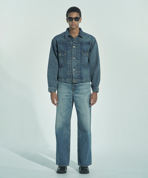 VICTIM（ヴィクティム）の「VICTIM ヴィクティム / VICTIM×HAGUN TWIDE PIPEDENIM PANTS コラボレーションヴィンテージデニムパンツ / VTM-25-P-103（デニムパンツ・メンズ・ブルー/ブラック・1/2/3/4）」の5枚目の写真