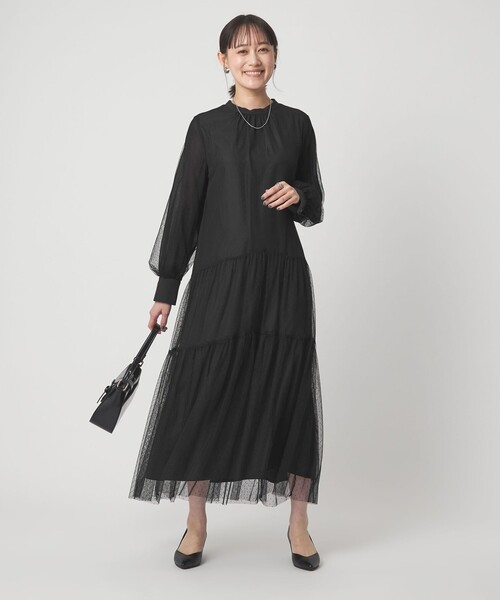 チュール ティアード ワンピース（ドレス）｜green label relaxing
