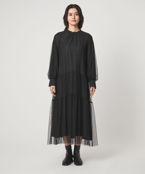 チュール ティアード ワンピース（ドレス）｜green label relaxing