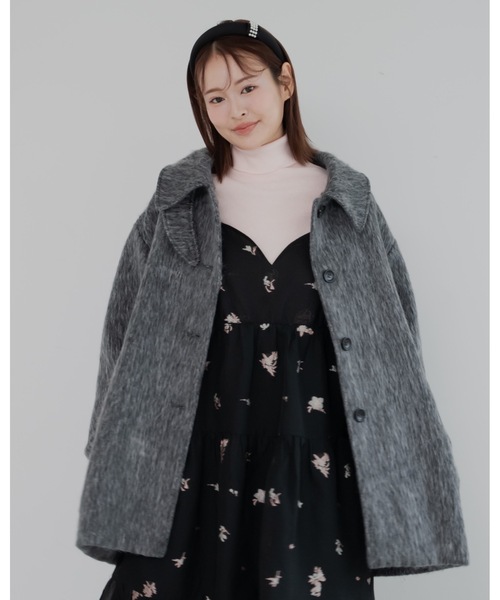 JUMELLE（ジュメロ）の「シャギー2wayコート（チェスターコート・レディース・グレー・MEDIUM）」の5枚目の写真