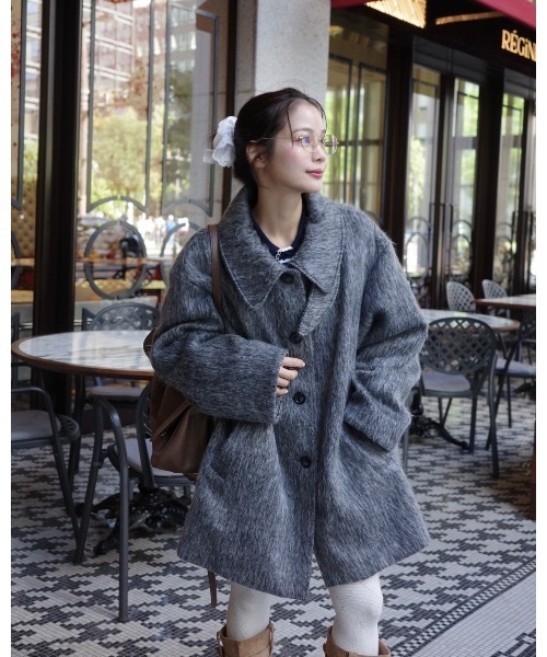 JUMELLE（ジュメロ）の「シャギー2wayコート（チェスターコート・レディース・グレー・MEDIUM）」の13枚目の写真