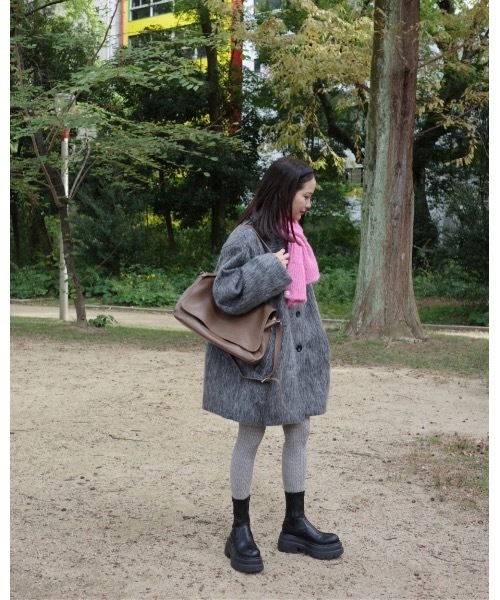 JUMELLE（ジュメロ）の「シャギー2wayコート（チェスターコート・レディース・グレー・MEDIUM）」の19枚目の写真