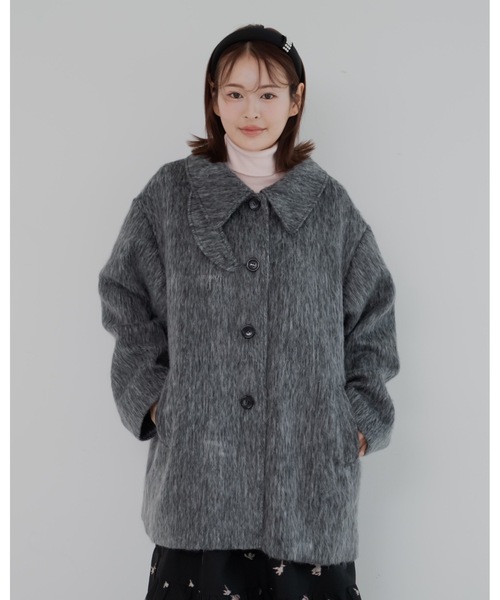 JUMELLE（ジュメロ）の「シャギー2wayコート（チェスターコート・レディース・グレー・MEDIUM）」の4枚目の写真