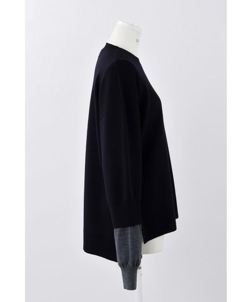 ENFOLD（エンフォルド）の「レイヤードニットプルオーバー（ニット/セーター・レディース・イエロー/杢グレー/ダークネイビー・38）」の13枚目の写真