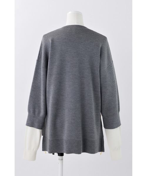 ENFOLD（エンフォルド）の「レイヤードニットプルオーバー（ニット/セーター・レディース・イエロー/杢グレー/ダークネイビー・38）」の15枚目の写真