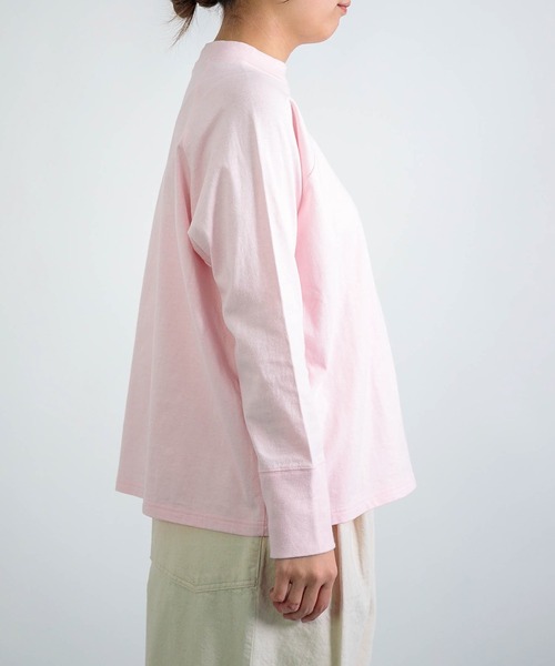 D.M.G.（ドミンゴ）の「[D.M.G / ディーエムジー] BD天竺 ラグランロングTシャツ（Tシャツ/カットソー・レディース・桜/ライム・FREE）」の12枚目の写真