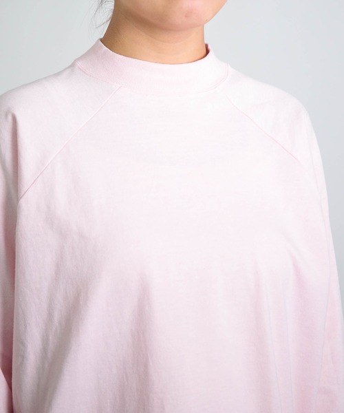 D.M.G.（ドミンゴ）の「[D.M.G / ディーエムジー] BD天竺 ラグランロングTシャツ（Tシャツ/カットソー・レディース・桜/ライム・FREE）」の14枚目の写真