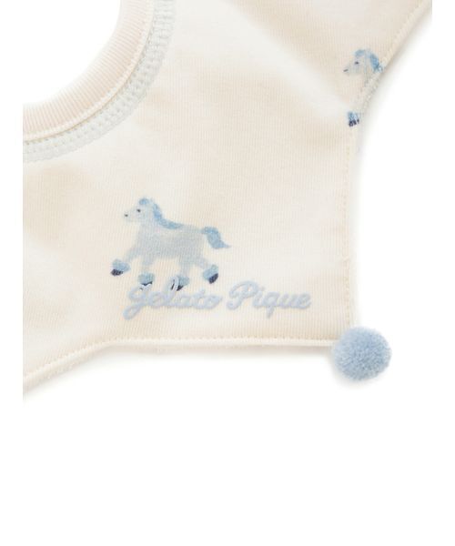 gelato pique（ジェラートピケ）の「【BABY】ポニー柄スタイ（スタイ/よだれかけ・キッズ・ブルー/ピンク・F）」の10枚目の写真