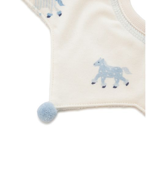 gelato pique（ジェラートピケ）の「【BABY】ポニー柄スタイ（スタイ/よだれかけ・キッズ・ブルー/ピンク・F）」の11枚目の写真