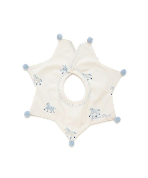 gelato pique（ジェラートピケ）の「【BABY】ポニー柄スタイ（スタイ/よだれかけ・キッズ・ブルー/ピンク・F）」の12枚目の写真