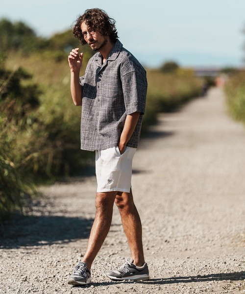 1minute 1second(ワンミニットワンセカンド)の「mp14367-linen like shorts ショートパンツ(1M26H170)(その他パンツ・メンズ・ブラック/ネイビー/ホワイト・S/M/L/XL)」の7枚目の写真