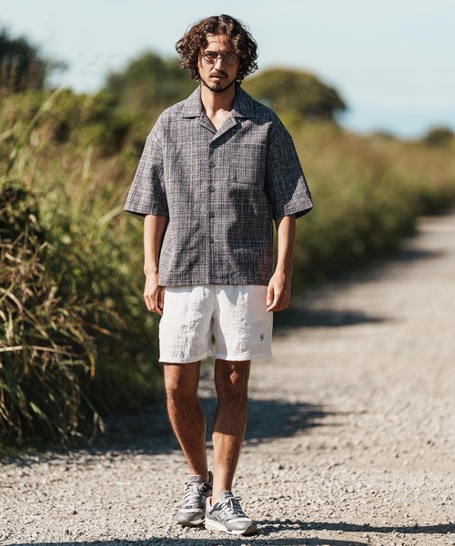 1minute 1second(ワンミニットワンセカンド)の「mp14367-linen like shorts ショートパンツ(1M26H170)(その他パンツ・メンズ・ブラック/ネイビー/ホワイト・S/M/L/XL)」の8枚目の写真