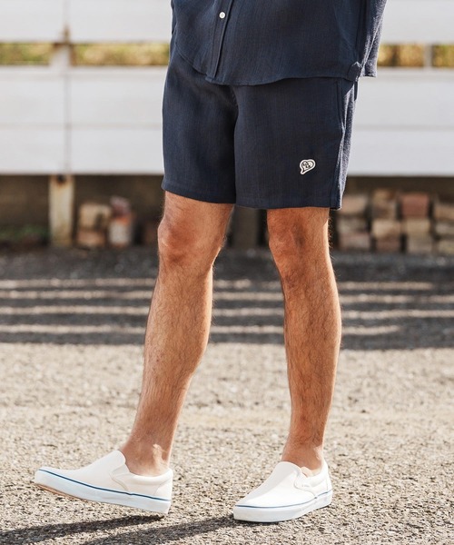 1minute 1second(ワンミニットワンセカンド)の「mp14367-linen like shorts ショートパンツ(1M26H170)(その他パンツ・メンズ・ブラック/ネイビー/ホワイト・S/M/L/XL)」の11枚目の写真