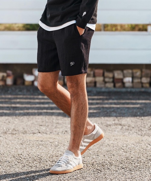1minute 1second(ワンミニットワンセカンド)の「mp14367-linen like shorts ショートパンツ(1M26H170)(その他パンツ・メンズ・ブラック/ネイビー/ホワイト・S/M/L/XL)」の16枚目の写真